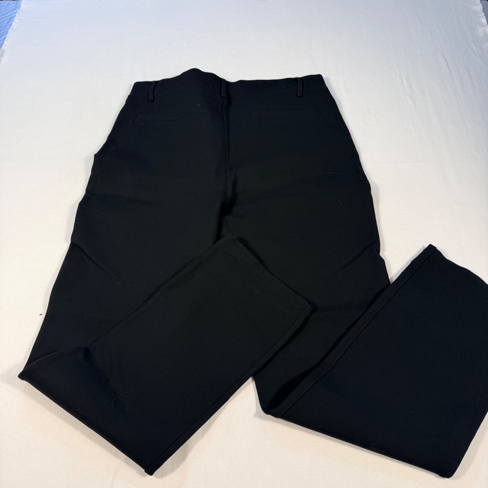 Quince‎ Womens Ultra-Stretch Ponte Straight Leg Pants Black Size L Business Work - Picture 11 of 11